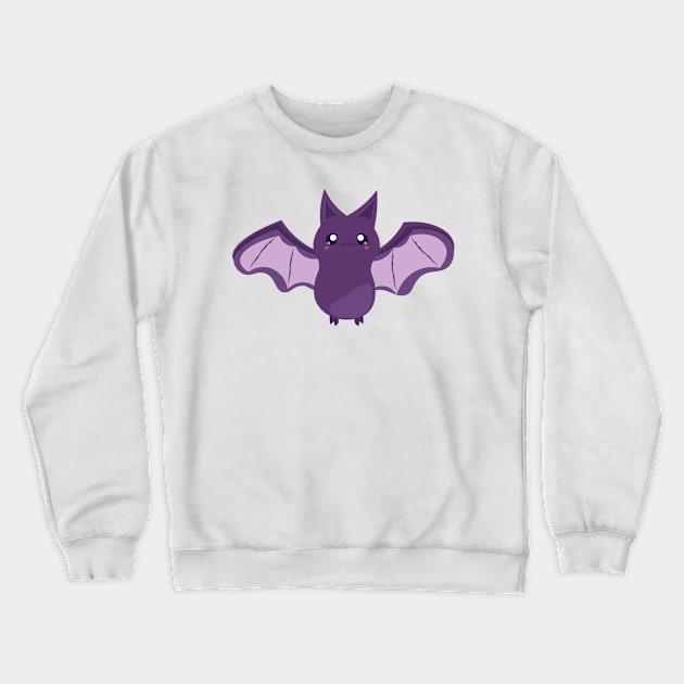 Adorable kawaii bat Crewneck Sweatshirt by letzdoodle